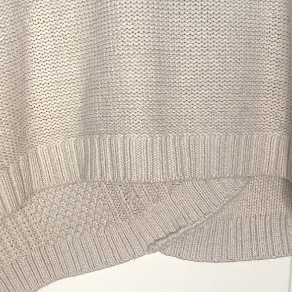 Simply Vera Vera Wang Cable Ribbed Vera Mink Heather Sweater Woman: Size 1X - Picture 5 of 13